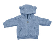 ג'קט חורף עם כובע כחול