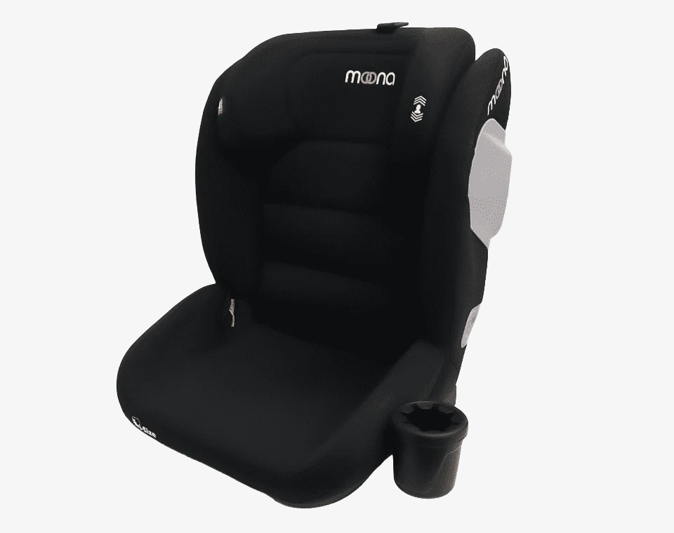 בוסטר גב + הגנות צד + מתקן לכוס R129 I-size - שחור