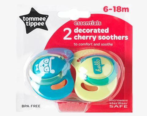 זוג מוצץ לטקס בלון 6 חודש - בנים (מגיע במגוון צבעים ודוגמאות)