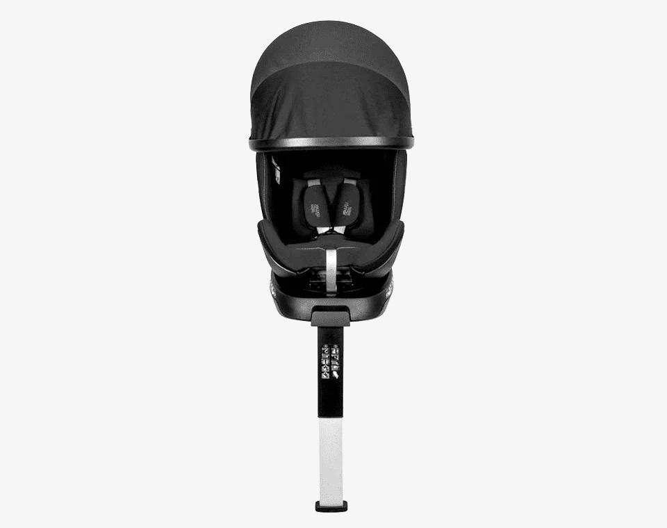 כיסא בטיחות Grow Max מסתובב 360° משולב בוסטר עם גגון שחור