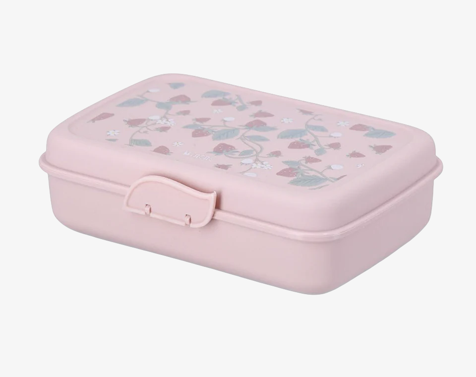 קופסת אוכל ורוד תותים OS