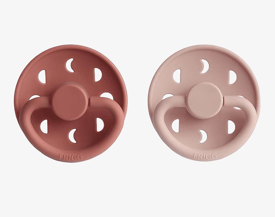 זוג מוצצים MOON- Blush/ Powder Blush