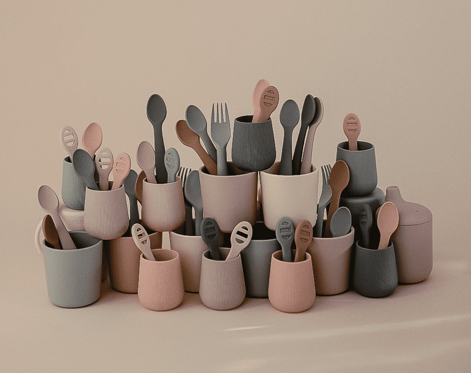 זוג כפיות התחלה לפעוטות Tradewinds/Shifting Sand