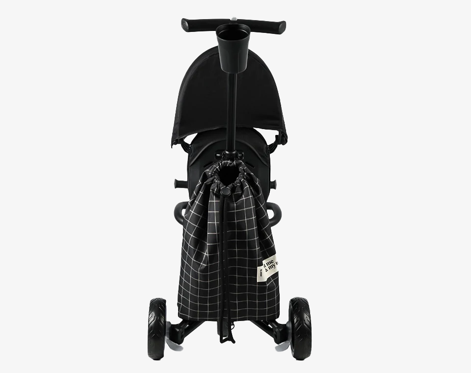 תלת אופן מתקפל 6 ב-1 שחור MINENE X QPLAY 2024