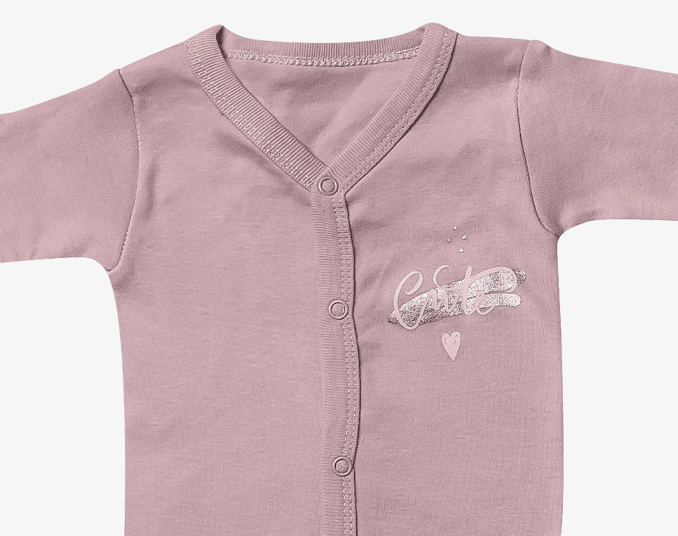 זוג אוברולים לבבות אבן- ורוד