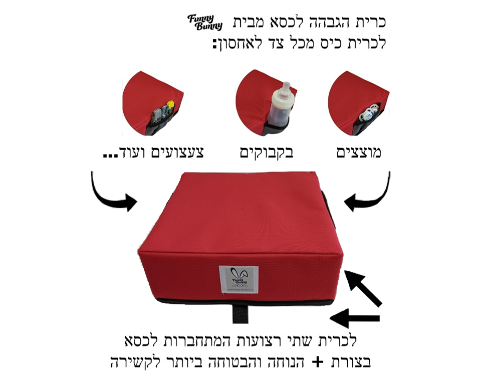 בוסטר אוכל הגבהה ורוד