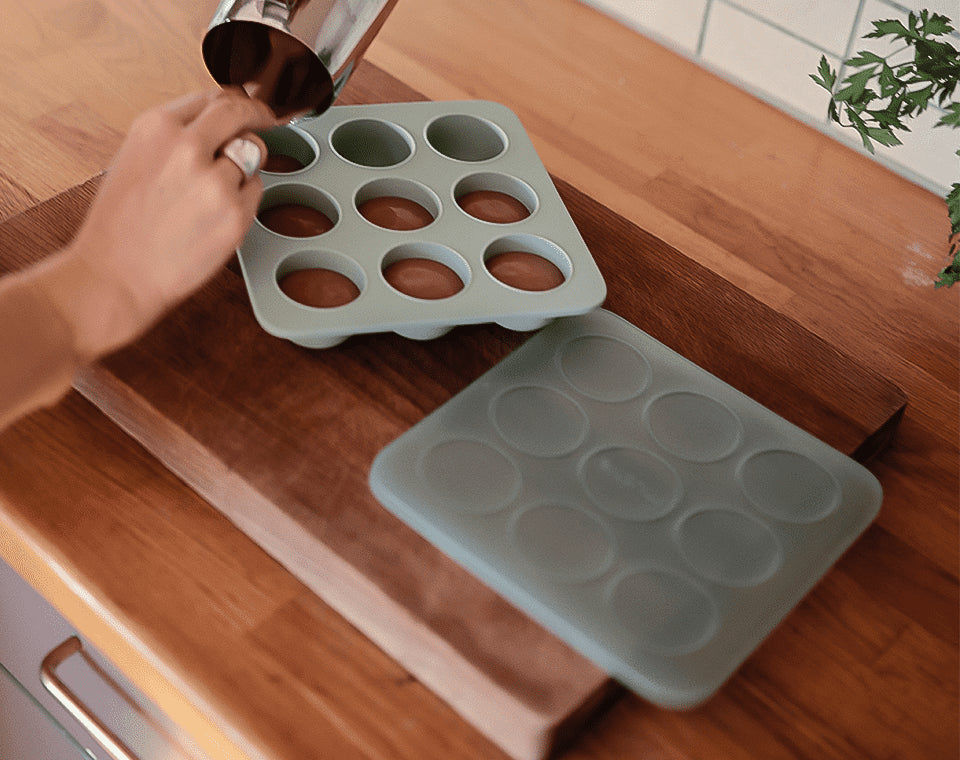 תבנית הקפאת מזון סיליקון Blush