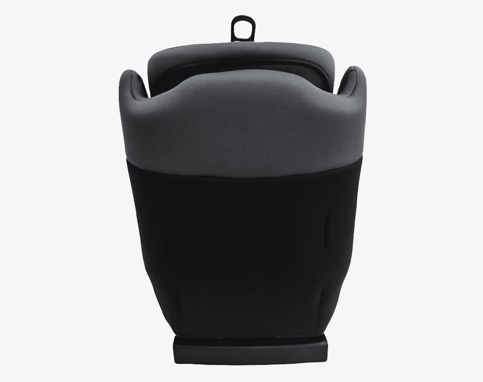 בוסטר גב רצועות I-size - שחור אפור