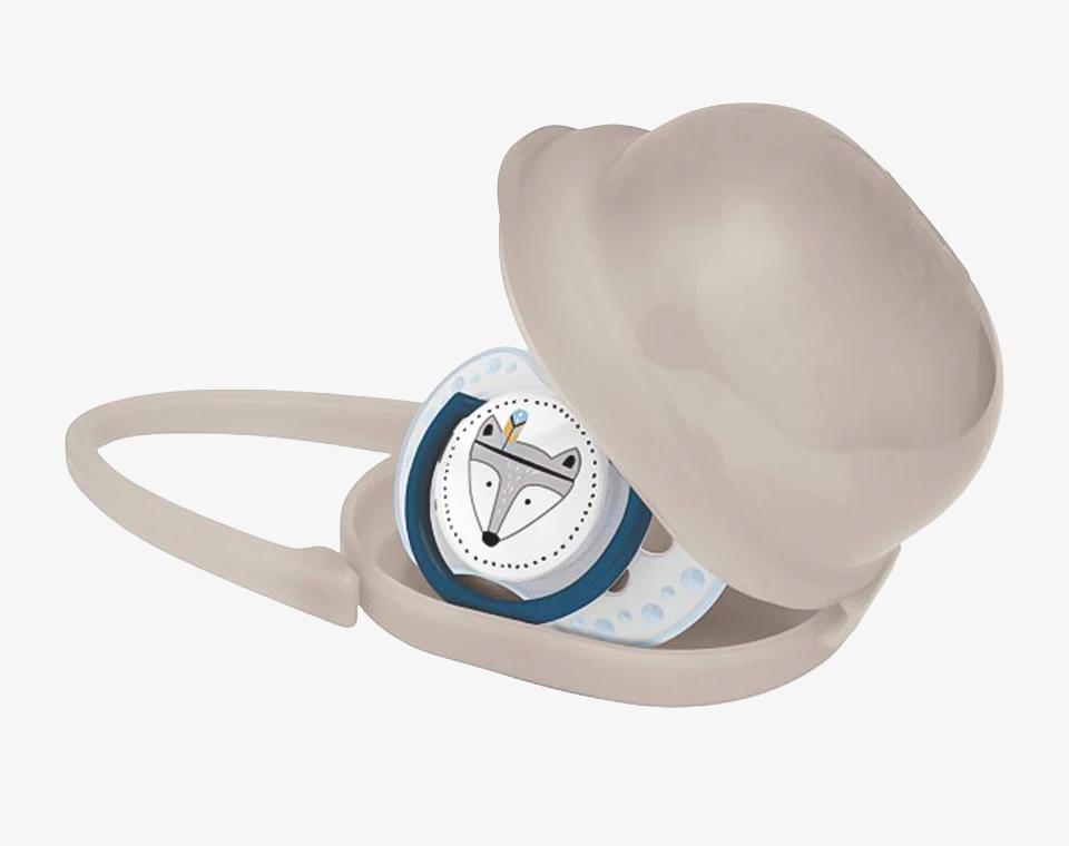 קופסה למוצץ פלסטיק קשיח מנטה לאבי Lovi