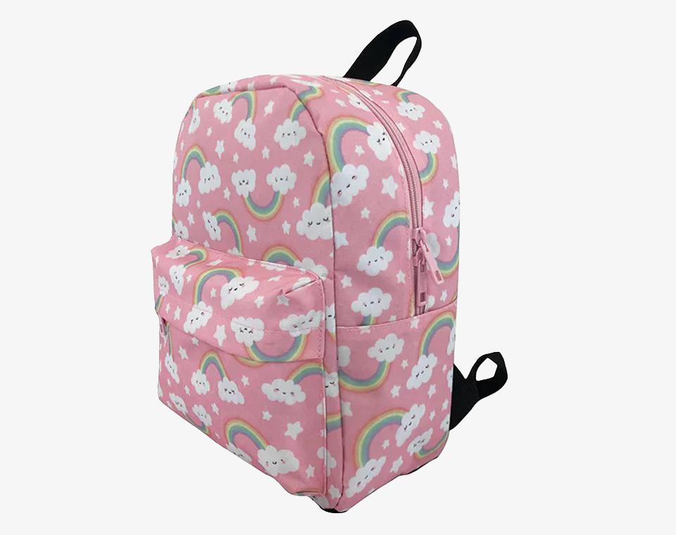 תיק גן ורוד קשת בענן