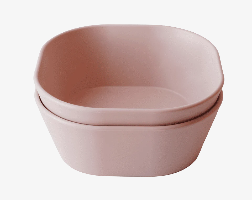 זוג קערות מרובעות Blush