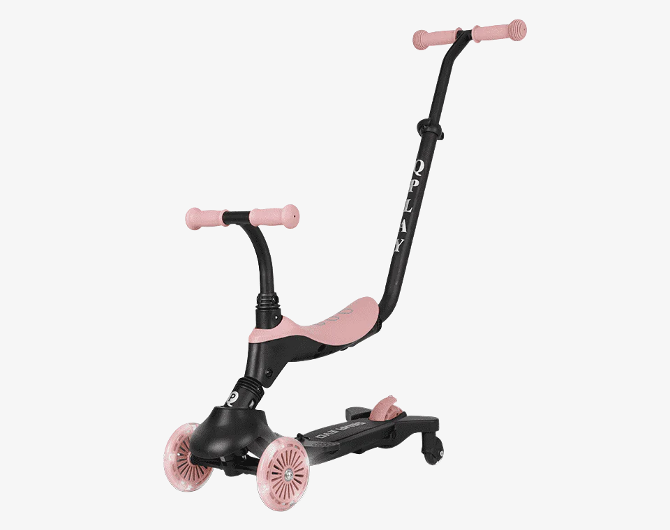קורקינט SEMA EVO עם גלגלי עזר 5 ב-1 ורוד