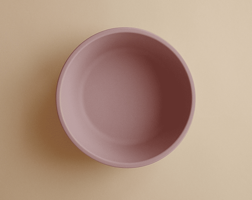 קערת סיליקון ואקום Soft Lilac