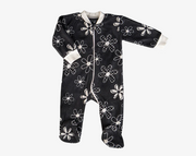 אוברול פליז שחור 3-6M