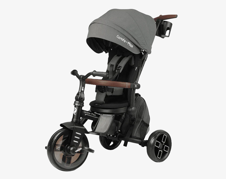 תלת אופן מתקפל מסתובב Comfo Max אפור