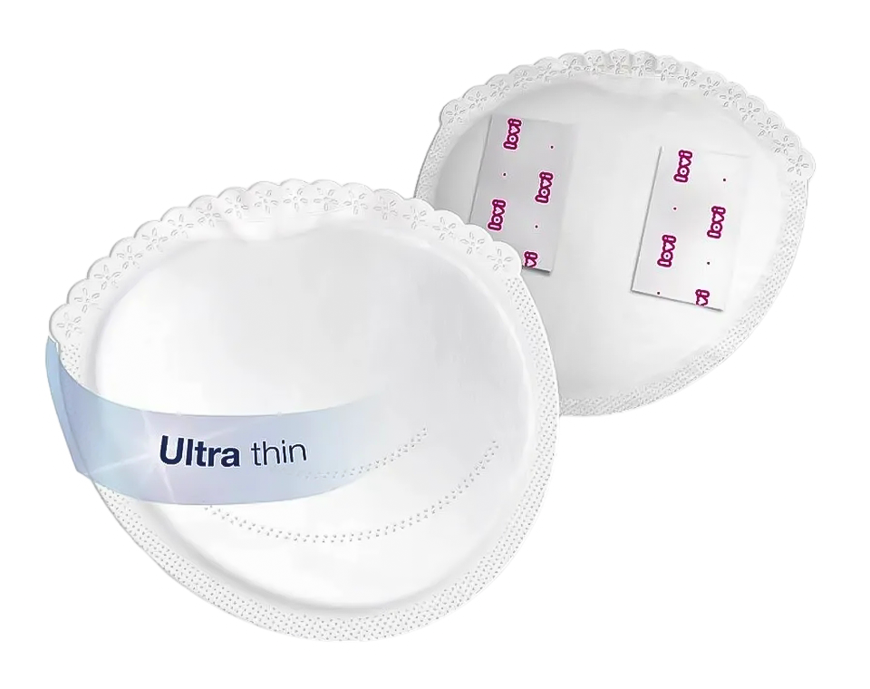 רפידות הנקה עם גימור תחרה 40 יחידות לבן לאבי Lovi