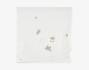 שמיכת קיץ דו צדדית- שמנת מודפס OS