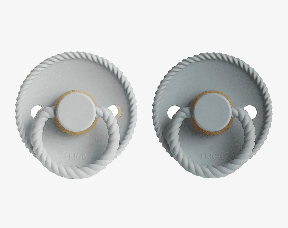 זוג מוצצי גומי ROPE- Gray/ Silver Gray
