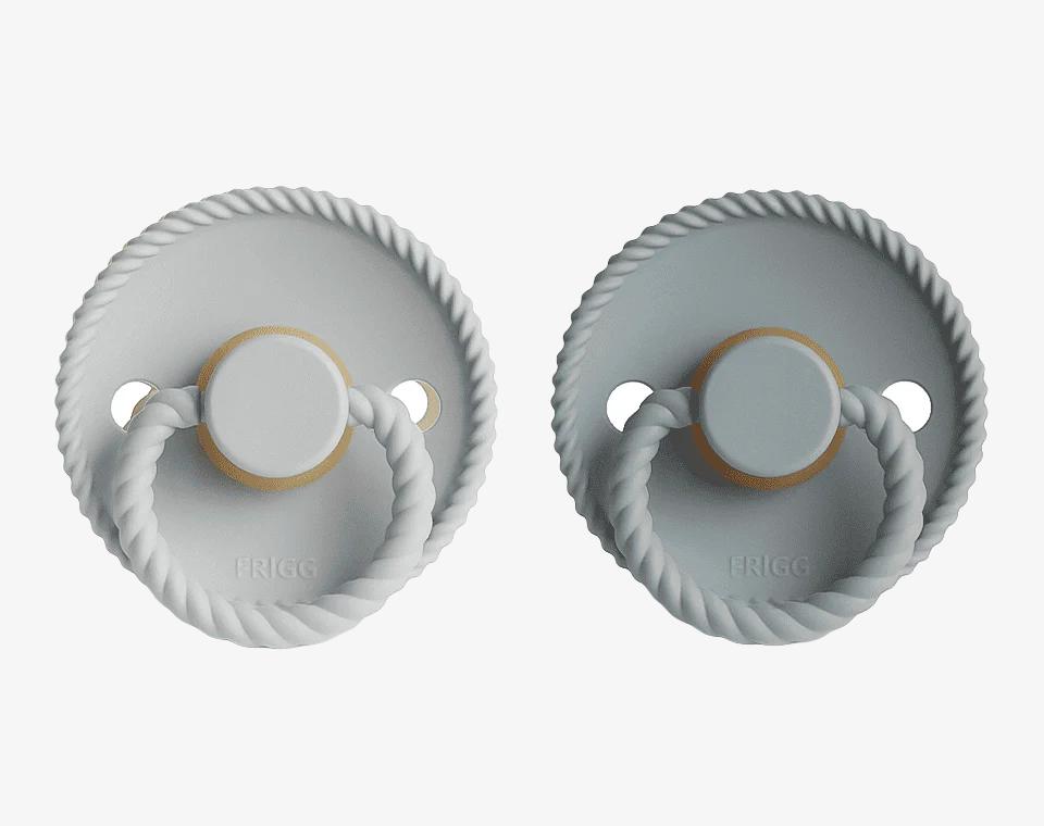 זוג מוצצי גומי ROPE- Gray/ Silver Gray