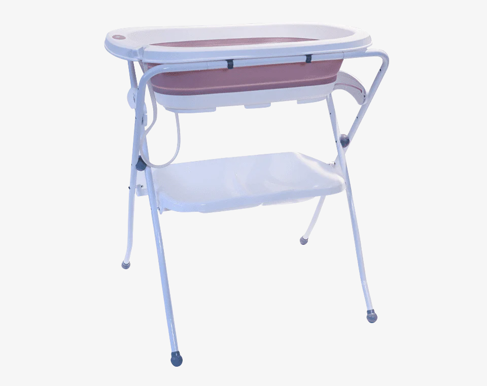 אמבטיה לתינוק ורוד + מעמד