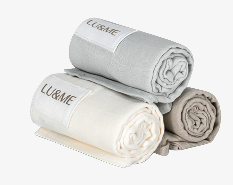 שלישיית חיתולי טטרה תכלת LU&ME