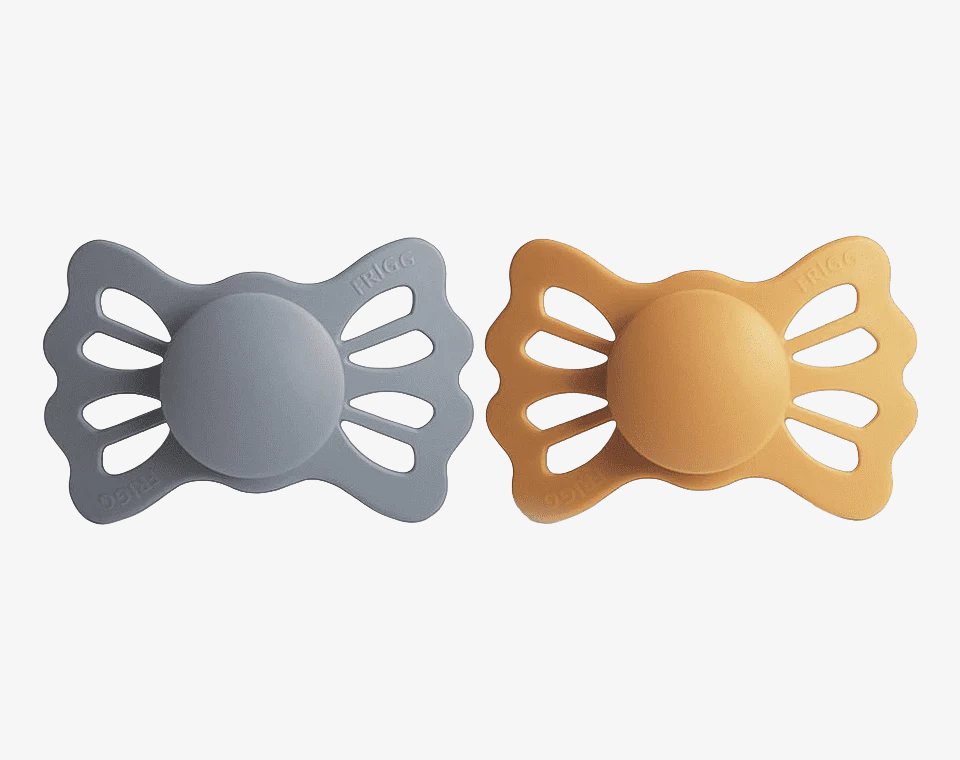 זוג מוצצים LUCKY- Great Gray/Honey Gold- size 2