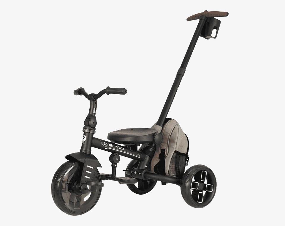 תלת אופן מתקפל מסתובב Comfo Max קפה ללא משענת