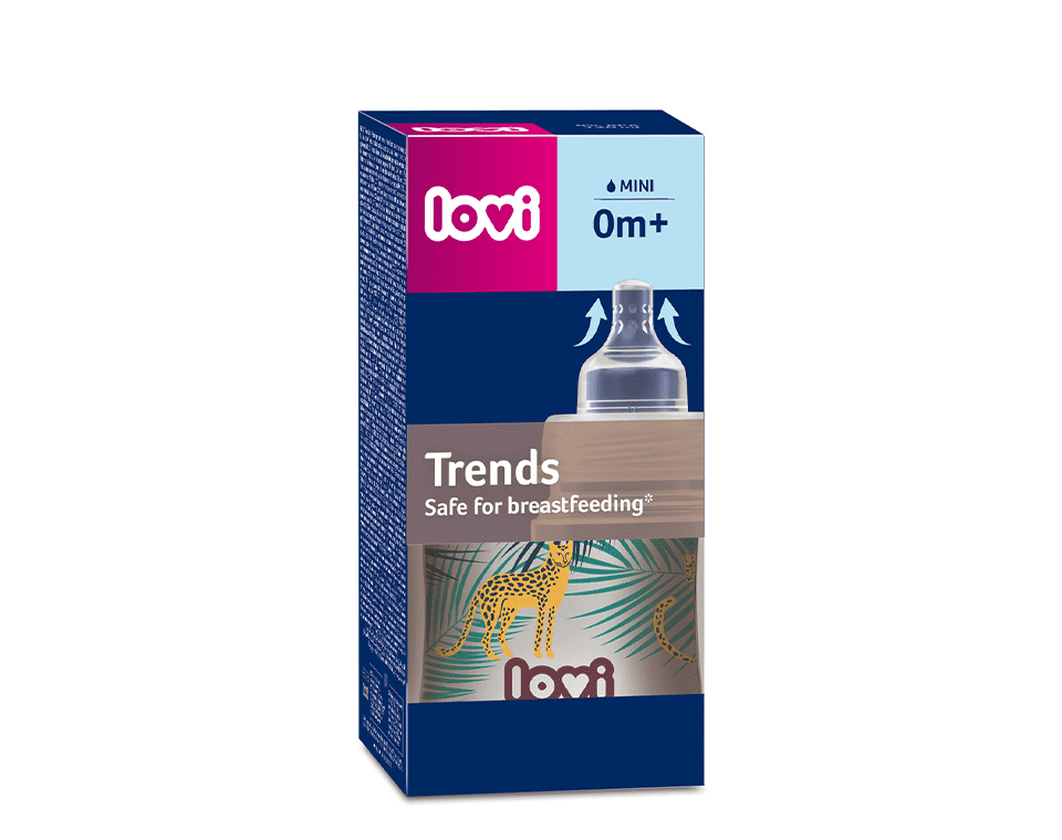 בקבוק הזנה מסדרת Trends ג'ונגל 120 מ"ל לאבי Lovi