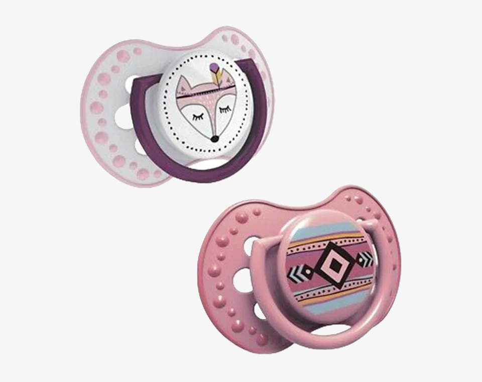 זוג מוצצי סיליקון מהדורת קיץ אינדיאני ורוד לאבי Lovi