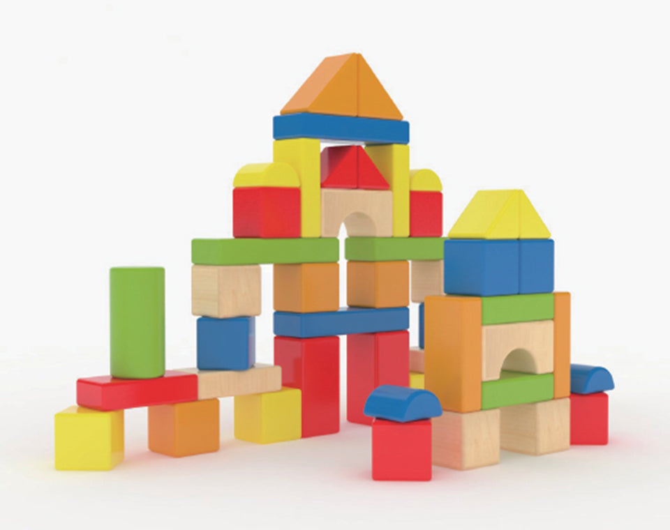 קוביות עץ 80 חלק'