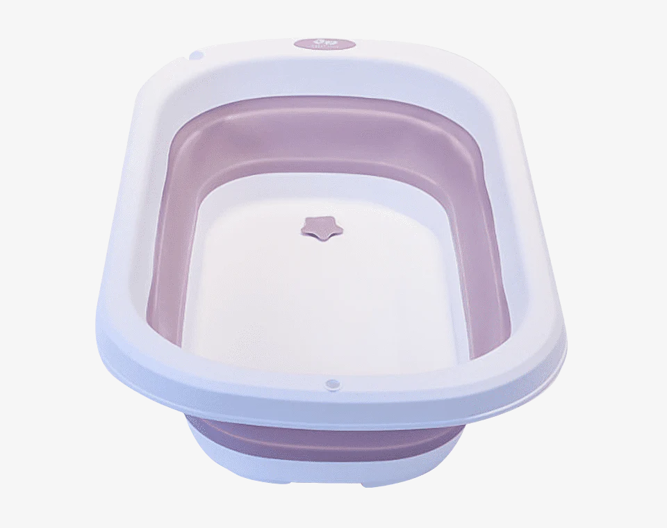 אמבטיה לתינוק ורוד + מעמד