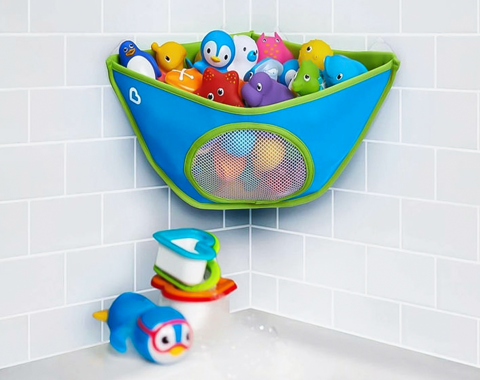 ארגונית פינתית לצעצועי אמבטיה