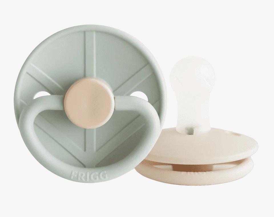 זוג מוצצים Little Viking- Sage/Cream