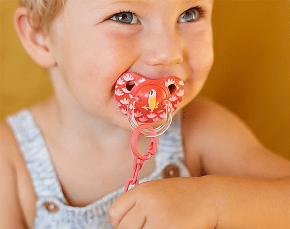 קליפס למוצץ JUNGLE - ורוד