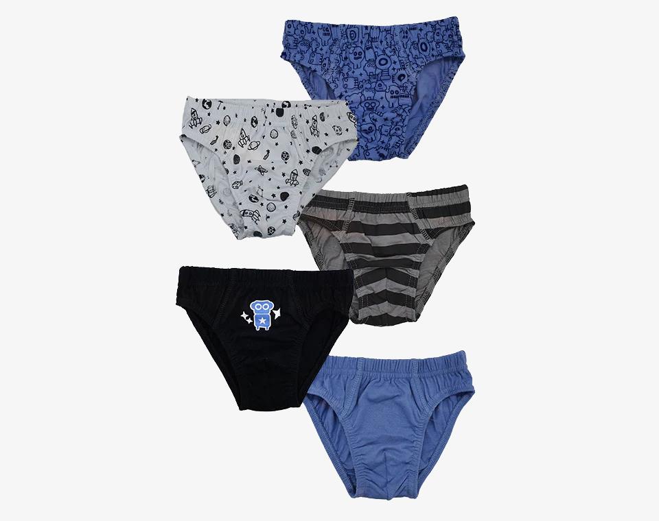 מארז חמישיית תחתוני בנים חללית שחור