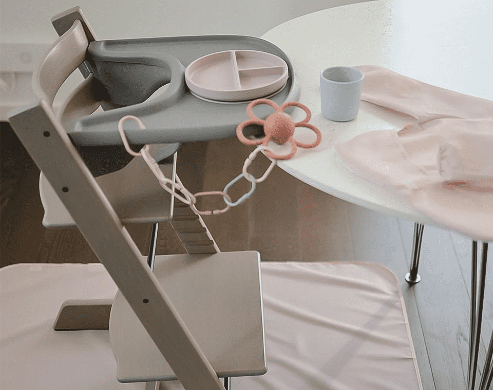 צלחת סיליקון מחולקת Soft Lilac