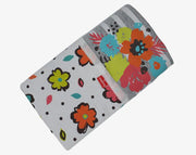 שמיכת קיץ אפנתית פרחים 100% כותנה