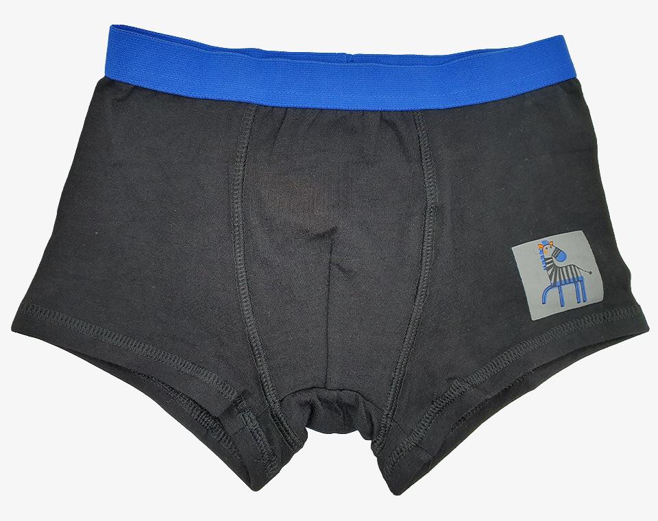 שלישיית תחתוני בוקסר בנים זברה כחול 3 שנים