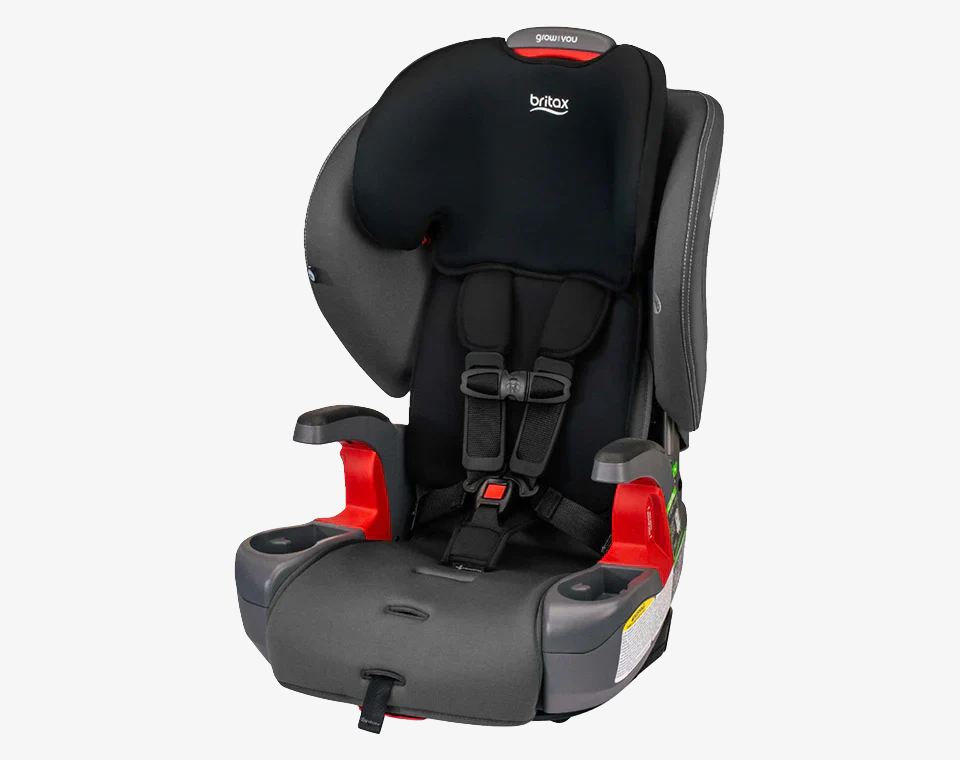 כיסא בטיחות משולב בוסטר GROW WITH YOU SAFE WASH צבע MOD BLACK