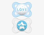 זוג מוצץ מיני אולטי סילק' 0-6M לילה