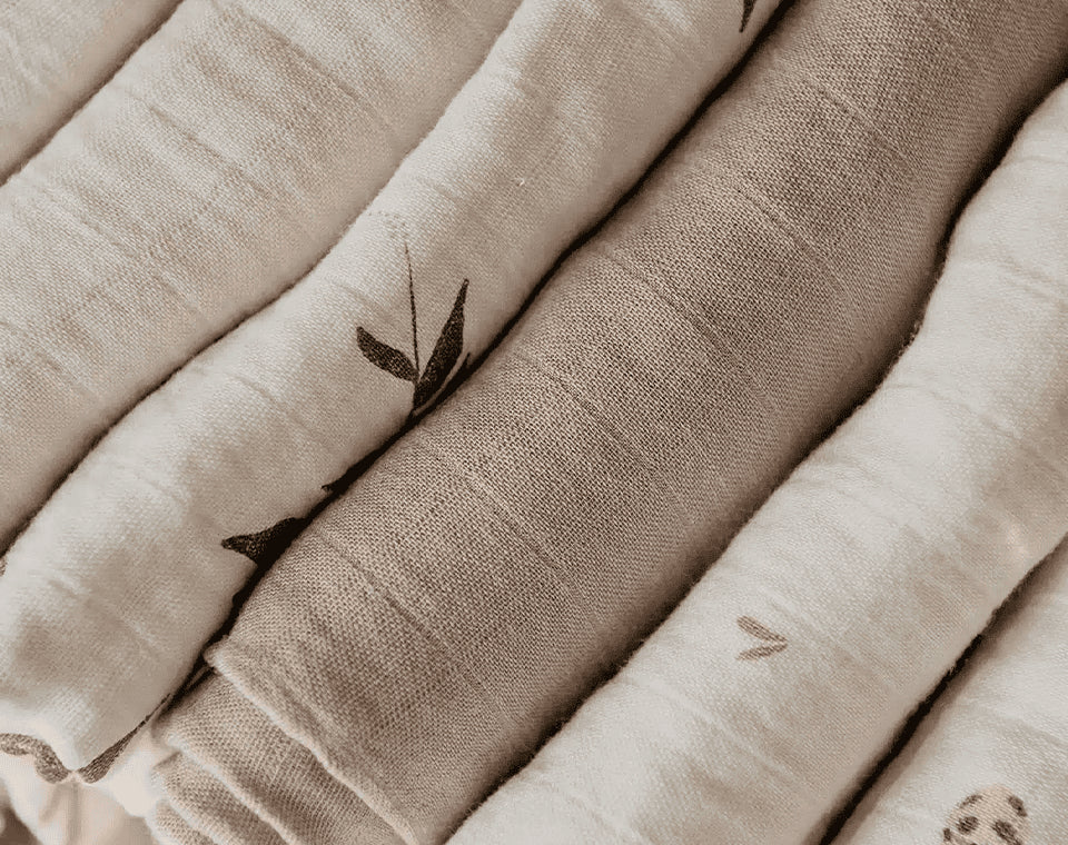 זוג חיתולי במבוק לבן- פיצפוצי עלים