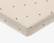 סדין עריסה - בז׳ מודפס סהר