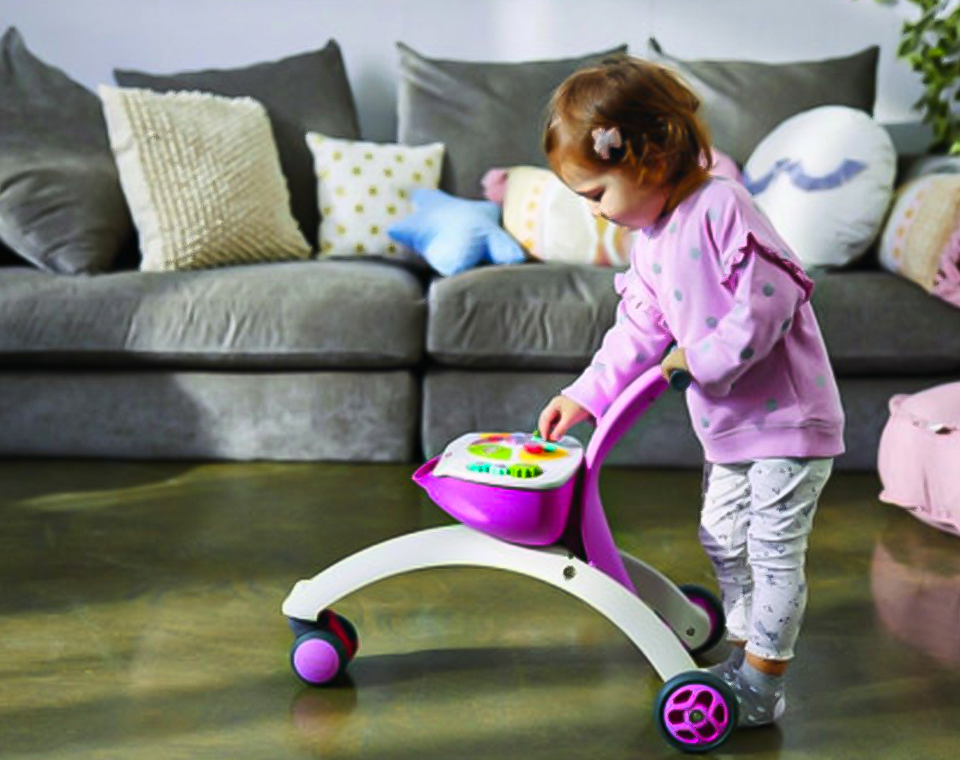 הליכון בימבה 5 ב- 1 ורוד