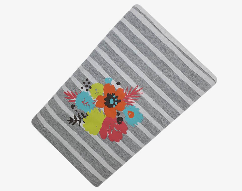 שמיכת קיץ אפנתית פרחים 100% כותנה