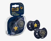 זוג מוצצי סיליקון מהדורת אבק כוכבים כחול לאבי Lovi