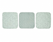 שלישיית מגבות פנים ירוק