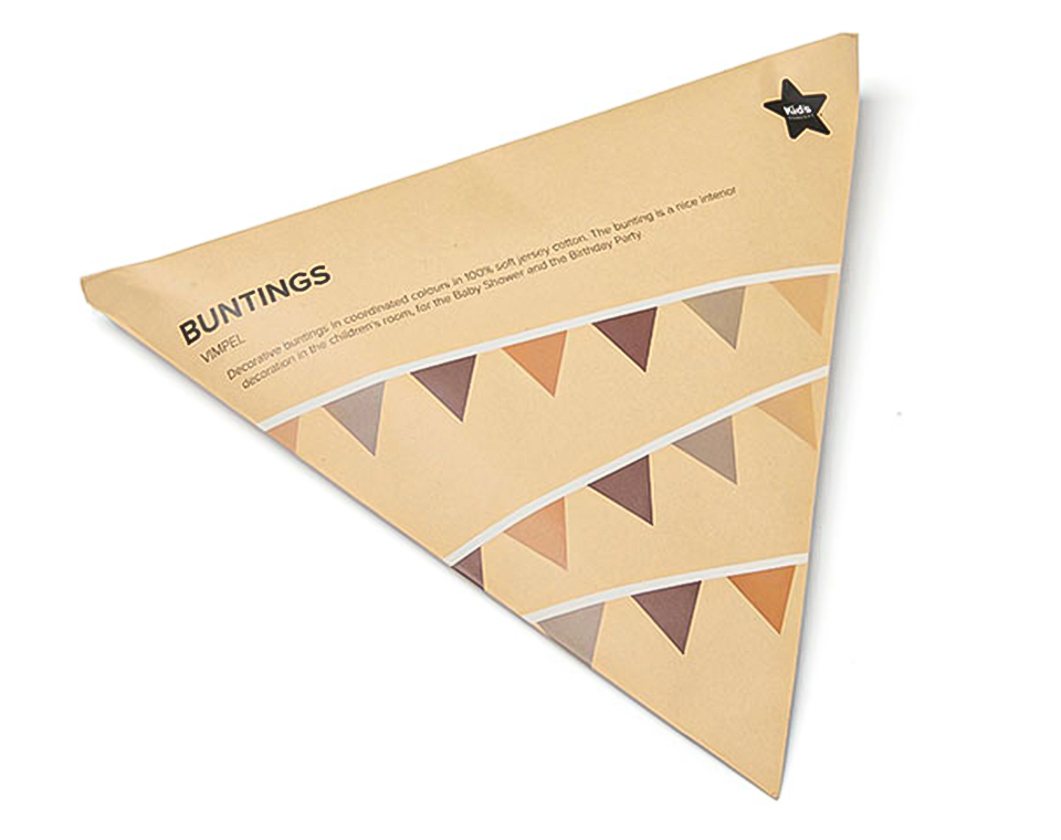 שרשרת דגלונים חום