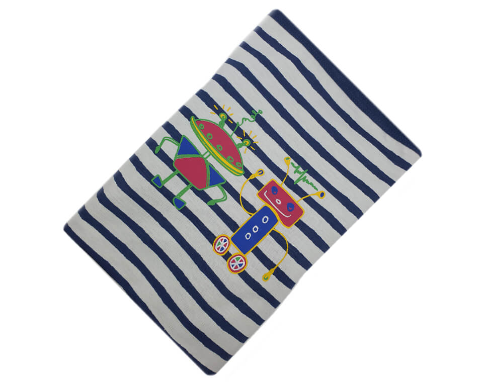 שמיכת קיץ אפנתית רובוטים 100% כותנה