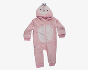 פיג'מה אוברול אפרוח ורוד