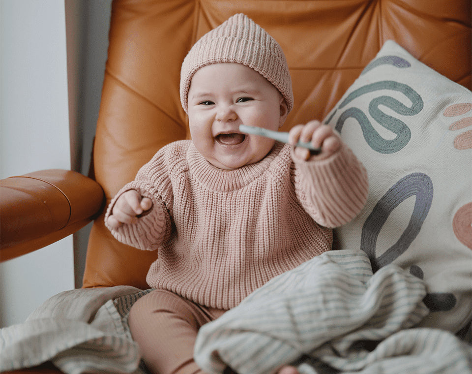 זוג כפיות האכלה הראשונות שלי Natural/ Shifting Sand